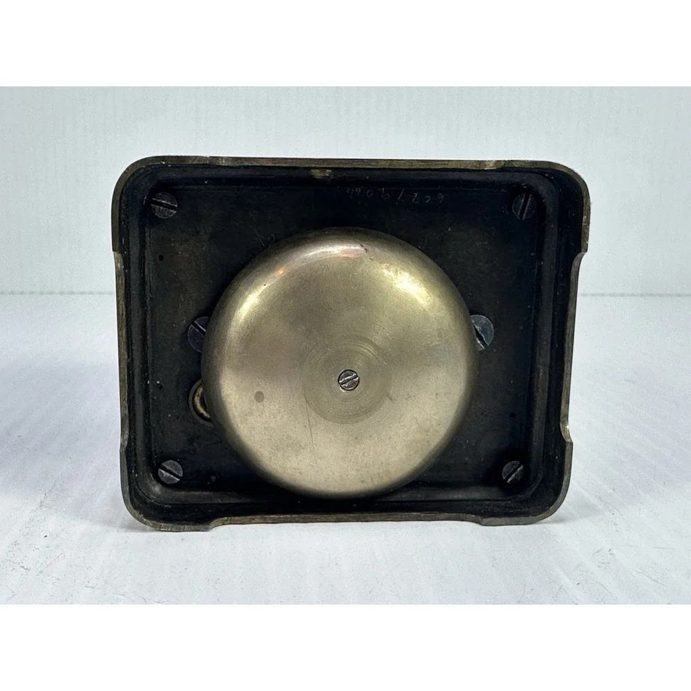 Antique French Carriage Alarm Clock Box Key H&H France Beveled NOT WORKING